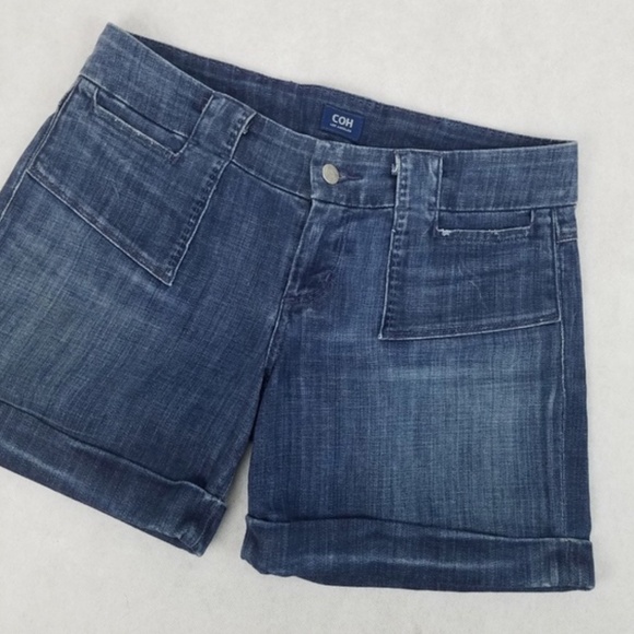 CITIZENS HUMANITY Cuffed Distressed Jean Shorts - Picture 1 of 7